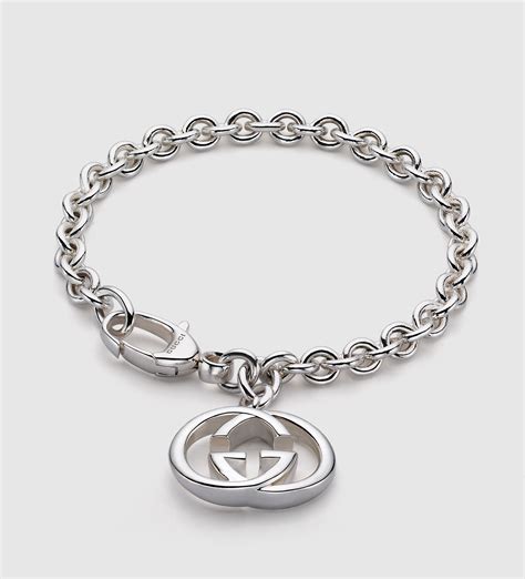 gucci gold charm bracelet|Gucci interlocking g silver bracelet.